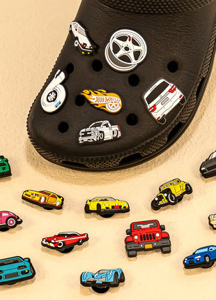1-20pcs Car Shoe Charms Cool Vehicle Shoe Accessories Cartoon