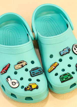 1-20pcs Car Shoe Charms Cool Vehicle Shoe Accessories Cartoon