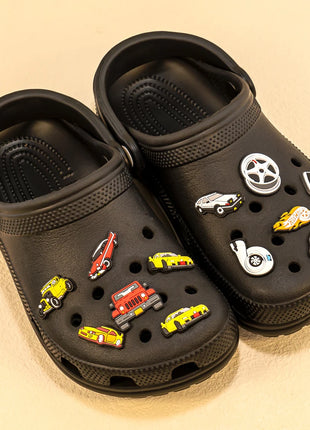 1-20pcs Car Shoe Charms Cool Vehicle Shoe Accessories Cartoon