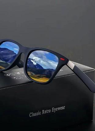 Fashion Vintage Square Unisex Driving Fishing Sunglasses Men Women