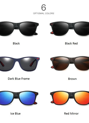 Fashion Vintage Square Unisex Driving Fishing Sunglasses Men Women