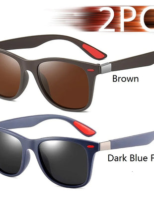 Fashion Vintage Square Unisex Driving Fishing Sunglasses Men Women