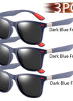 3PCS DarkBlueFrame