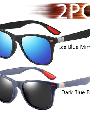 Fashion Vintage Square Unisex Driving Fishing Sunglasses Men Women