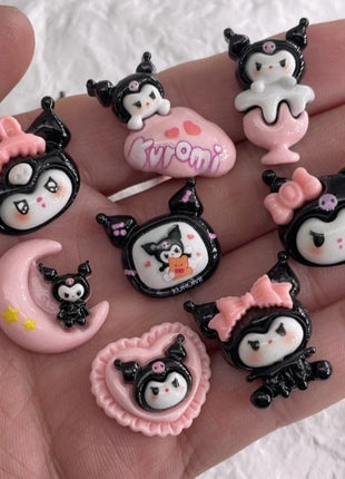 Sanrio Kuromi Shoe Charms ABS Cartoon Cute Detachable DIY Decorative