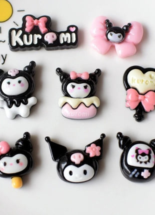 Sanrio Kuromi Shoe Charms ABS Cartoon Cute Detachable DIY Decorative