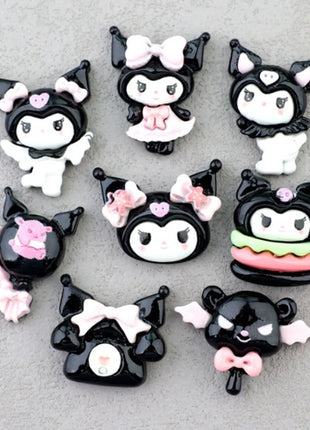 Sanrio Kuromi Shoe Charms ABS Cartoon Cute Detachable DIY Decorative