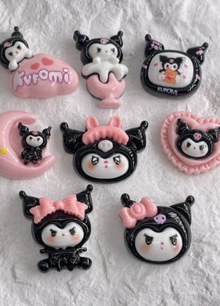 Sanrio Kuromi Shoe Charms ABS Cartoon Cute Detachable DIY Decorative