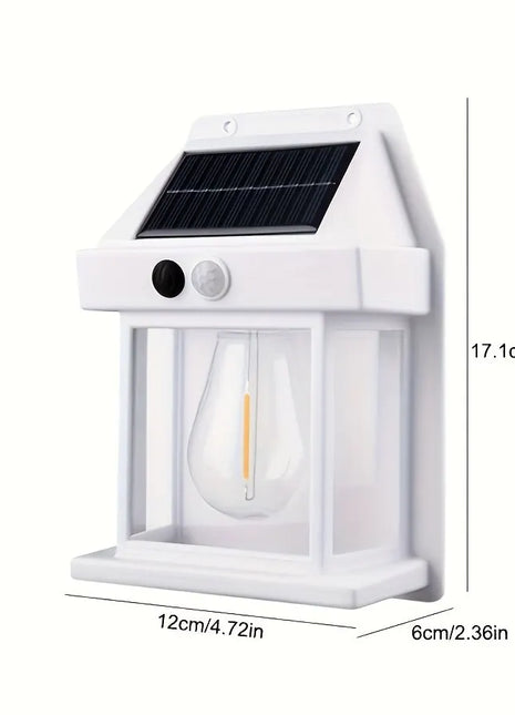 New Solar Tungsten Filament Lamp Outdoor Waterproof Intelligent
