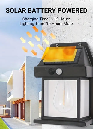 New Solar Tungsten Filament Lamp Outdoor Waterproof Intelligent