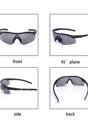 Military Tactical Goggles CS Airsoft Windproof Shooting Glasses HD 3