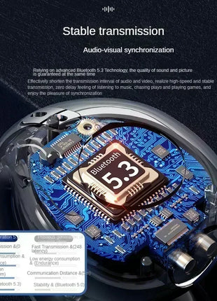 T75 Fone Bluetooth Headset 5.3 Wireless Bone Conduction Headphones