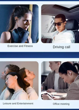 T75 Fone Bluetooth Headset 5.3 Wireless Bone Conduction Headphones
