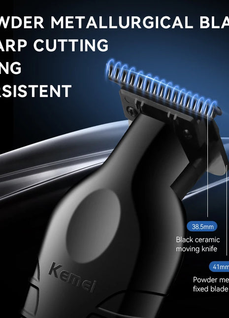 Kemei  Men's Cordless Hair Clipper USB Rechargeable Electric Hair