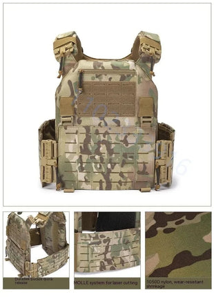 New combat vest 6094 quick detachable light laser cut tactical vest