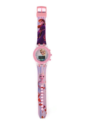 Flash Light Spiderman Kids Watches For Boys Cartoon Hello Kitty Mickey