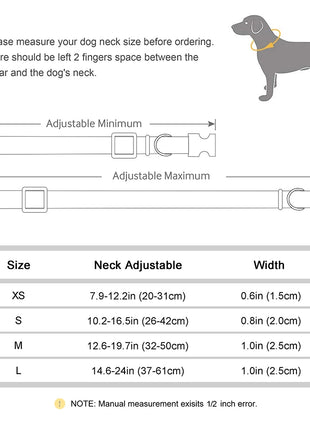 Custom Bling Nylon Dog Collar Free Engraved Puppy Dog ID Name Collars