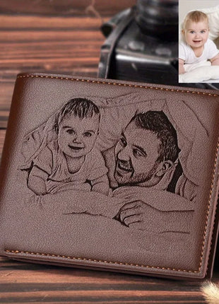 Engraved Personalized Gifts Custom Wallet for Men,Husband,Dad,Son for