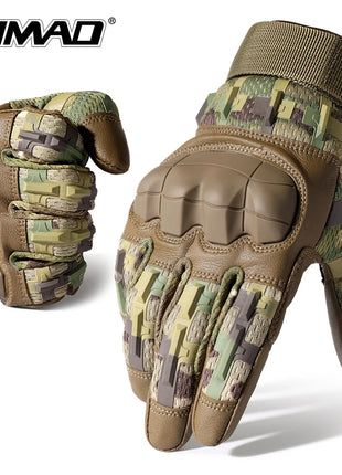 Touch Screen Cycling Gloves PU Leather Tactical Airsoft Hunting