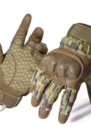 Touch Screen Cycling Gloves PU Leather Tactical Airsoft Hunting