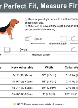 Personalized Anti-lost Dog Collar Custom Dog ID Tag Collars Soft Pu