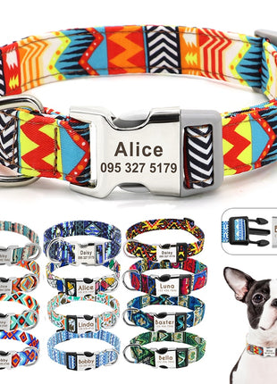 Nylon Dogs Cat Id Collars | Collars, Harnesses Leads - Adjustable