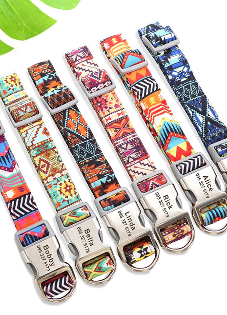 Nylon Dogs Cat Id Collars | Collars, Harnesses Leads - Adjustable