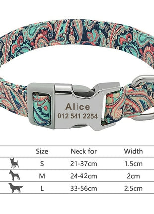 Nylon Dogs Cat Id Collars | Collars, Harnesses Leads - Adjustable