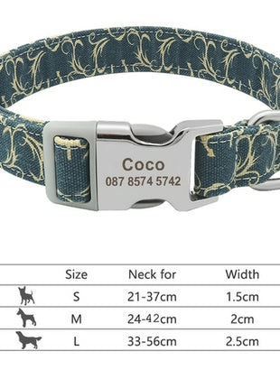 Nylon Dogs Cat Id Collars | Collars, Harnesses Leads - Adjustable