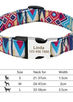 Nylon Dogs Cat Id Collars | Collars, Harnesses Leads - Adjustable