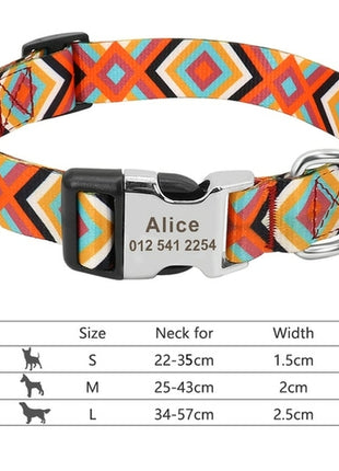 Nylon Dogs Cat Id Collars | Collars, Harnesses Leads - Adjustable