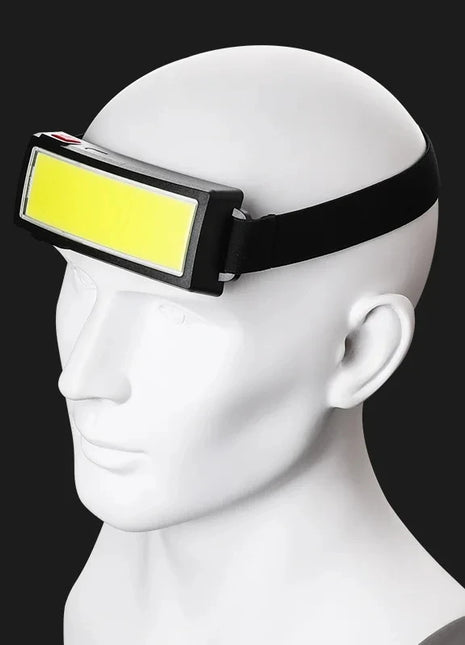 1 Pc Strong Light High Brightness Cob Headlight Usb Charging Head