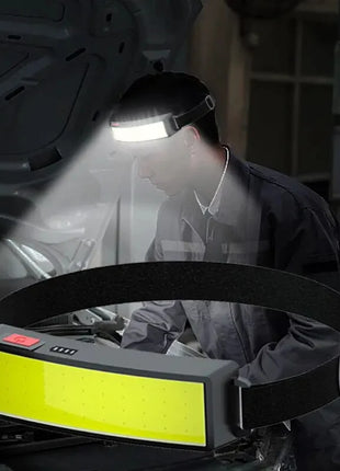 1 Pc Strong Light High Brightness Cob Headlight Usb Charging Head