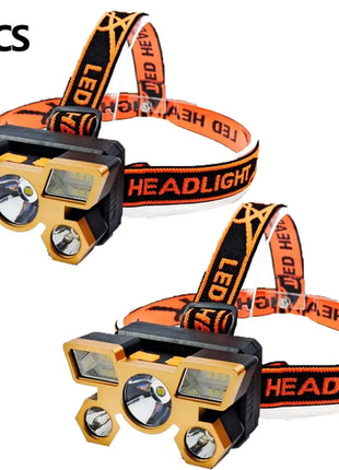 1 Pc Strong Light High Brightness Cob Headlight Usb Charging Head