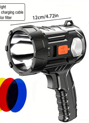 Rechargeable Spotlight, 1000,000 Lumens Handheld Hunting Flashlight