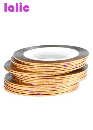 10 Rolls Nail Art Striping Tapes, Nail Liner Stickers, Nail Decals,