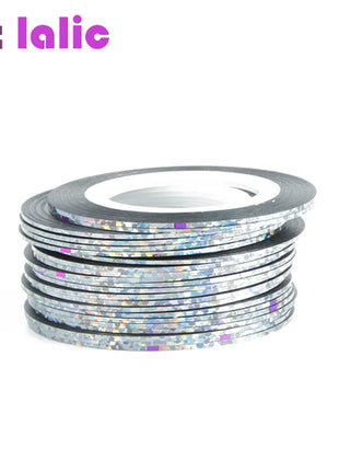 10 Rolls Nail Art Striping Tapes, Nail Liner Stickers, Nail Decals,