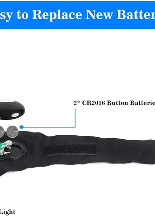 LED Half Finger Glove for Men Women Outdoor Waterproof Night Fishing