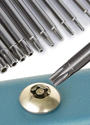 12pc Hollow Plum Blossom Screwdriver Head 50mm Long S2 Hexagonal