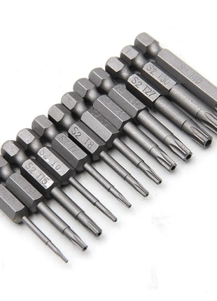 12pc Hollow Plum Blossom Screwdriver Head 50mm Long S2 Hexagonal