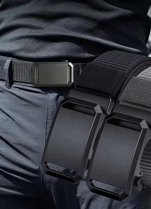 New Automatic Buckle Belt, Canvas Tactical Workwear Casual Outdoor