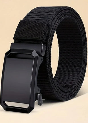 New Automatic Buckle Belt, Canvas Tactical Workwear Casual Outdoor