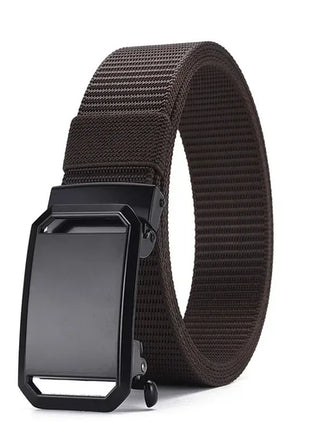 New Automatic Buckle Belt, Canvas Tactical Workwear Casual Outdoor