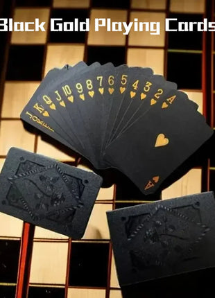 Color Black Gold Playing Card Game Card Group Waterproof Poker Suit