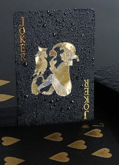 Color Black Gold Playing Card Game Card Group Waterproof Poker Suit