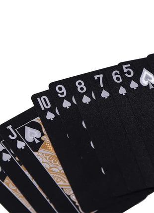 Color Black Gold Playing Card Game Card Group Waterproof Poker Suit