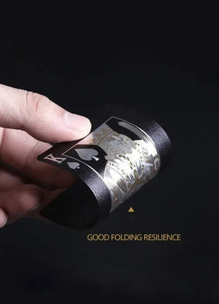Color Black Gold Playing Card Game Card Group Waterproof Poker Suit