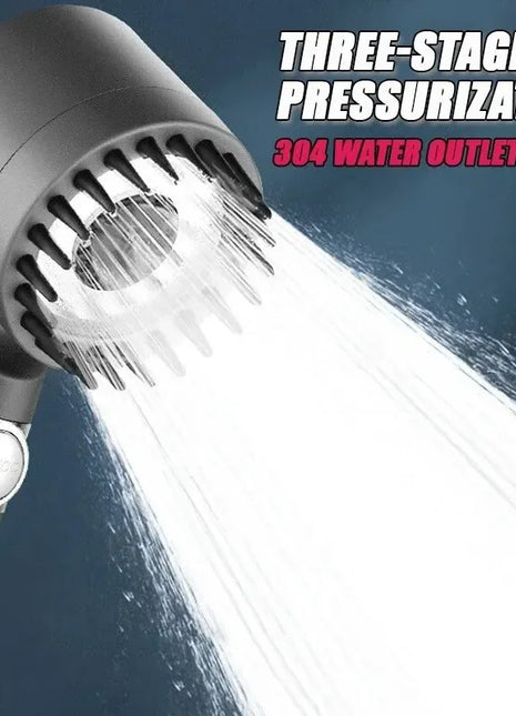 High Pressurized Filter Shower Head 3-mode Adjustable Spray with