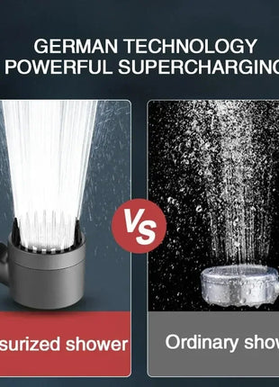 High Pressurized Filter Shower Head 3-mode Adjustable Spray with