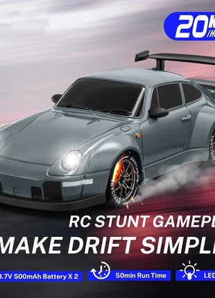 4WD RC Drift Car With LED Light 2.4G Radio 20KM/h High Speed Remote